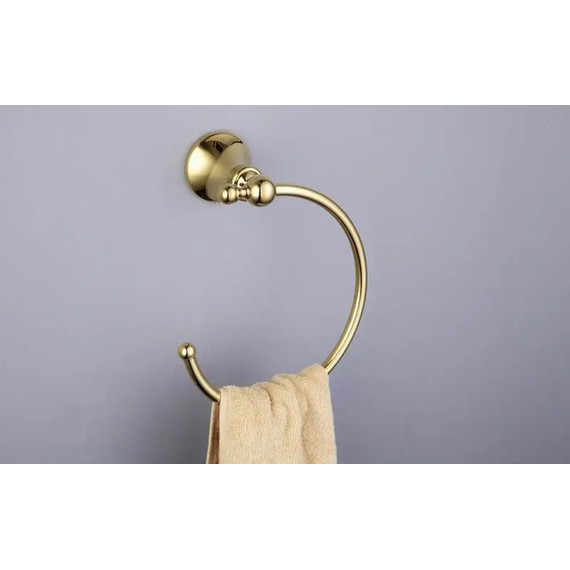 Кольцо для полотенец Gappo G1404, цвет золото фото 2