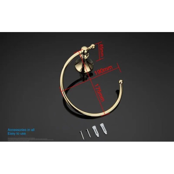 Кольцо для полотенец Gappo G1404, цвет золото фото 6