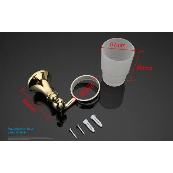 Стакан для зубных щеток Gappo G1406, цвет золото фото 6