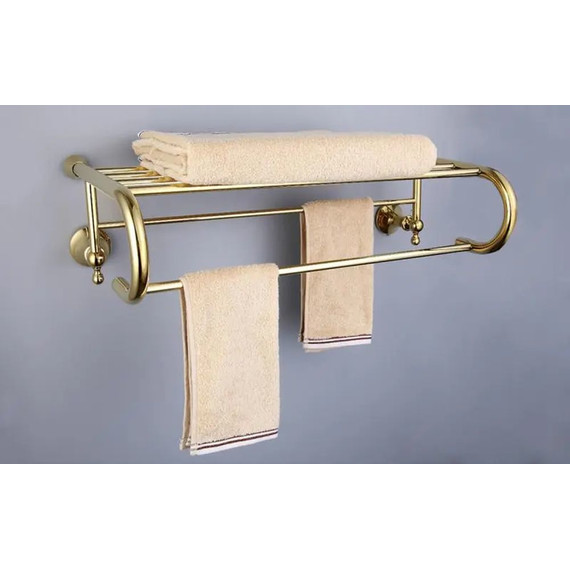Полка для полотенец Gappo G1424, цвет золото фото 2