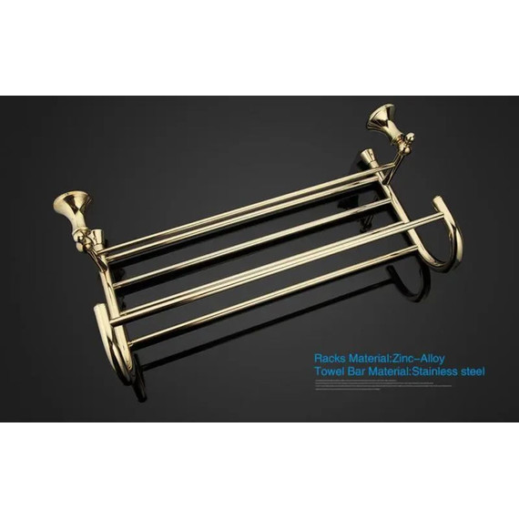 Полка для полотенец Gappo G1424, цвет золото фото 3