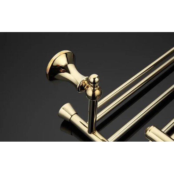 Полка для полотенец Gappo G1424, цвет золото фото 4