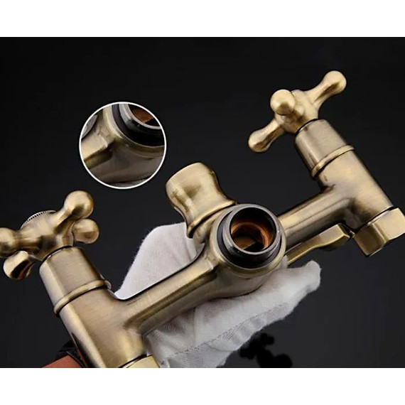 Смеситель для ванны с душевым гарнитуром Gappo G2263-4, бронза фото 4