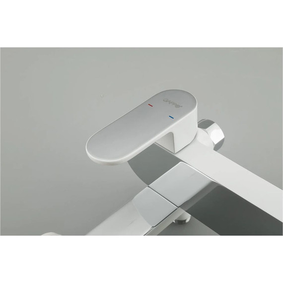 Смеситель для ванны с душевым гарнитуром Gappo G3283-8, хром/белый фото 8