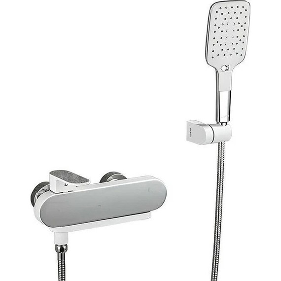 Смеситель для ванны с душевым гарнитуром Gappo G3283-8, хром/белый фото 2