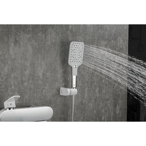 Смеситель для ванны с душевым гарнитуром Gappo G3283-8, хром/белый фото 15