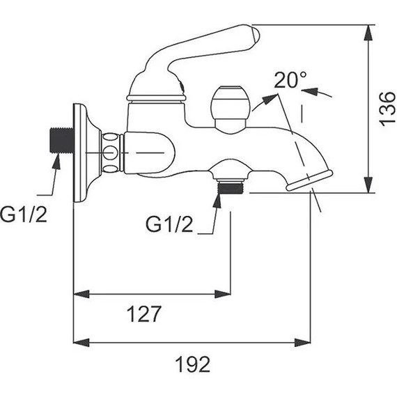 Смеситель для ванны с душевым гарнитуром Gappo G3288 фото 2