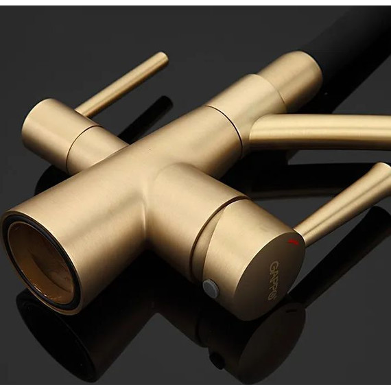 Смеситель для кухни Gappo G4398-13, золото/черный фото 19