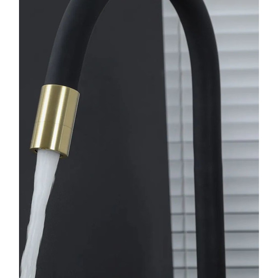 Смеситель для кухни Gappo G4398-33, золото/черный - 14 Смеситель для кухни Gappo G4398-33, золото/черный фото 14