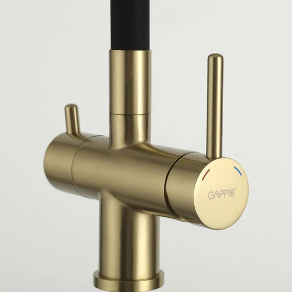 Смеситель для кухни Gappo G4398-33, золото/черный - 10 Смеситель для кухни Gappo G4398-33, золото/черный фото 10