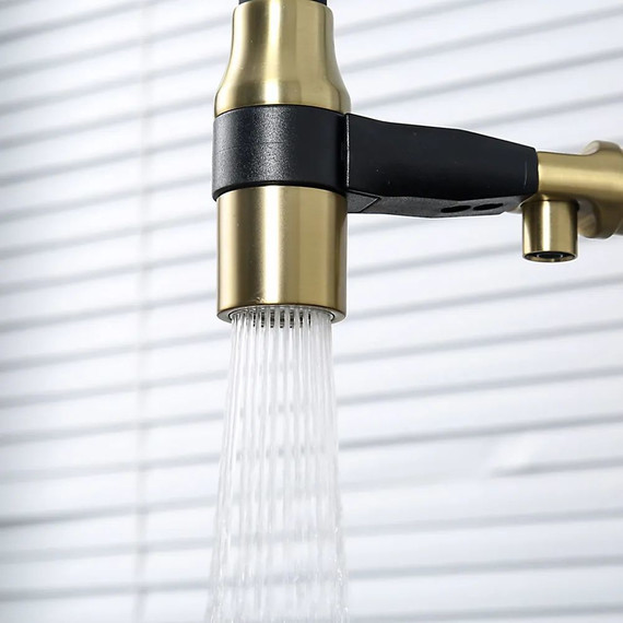 Смеситель для кухни Gappo G4398-83, золото/черный фото 12