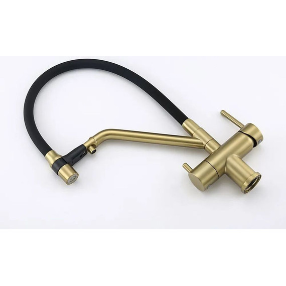 Смеситель для кухни Gappo G4398-83, золото/черный фото 2