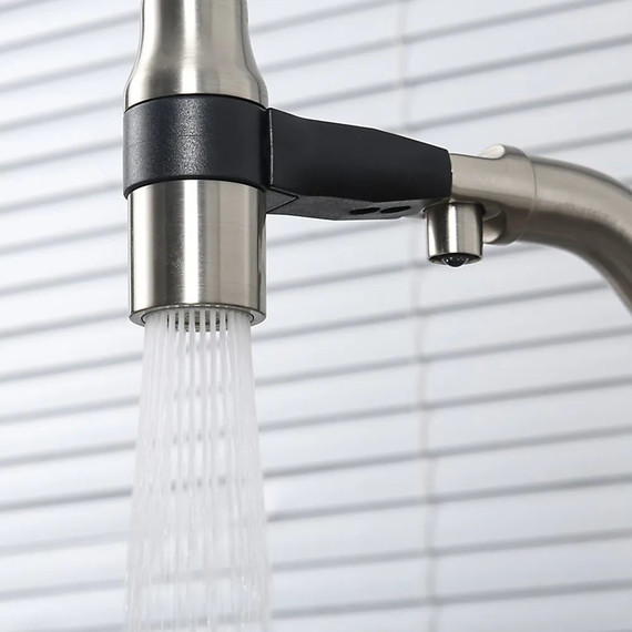 Смеситель для кухни Gappo G4398-85, сатин/черный фото 11