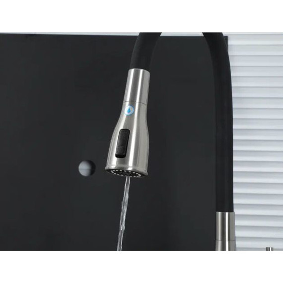 Смеситель для кухни Gappo G4399-65, сатин/черный - 8 Смеситель для кухни Gappo G4399-65, сатин/черный фото 8