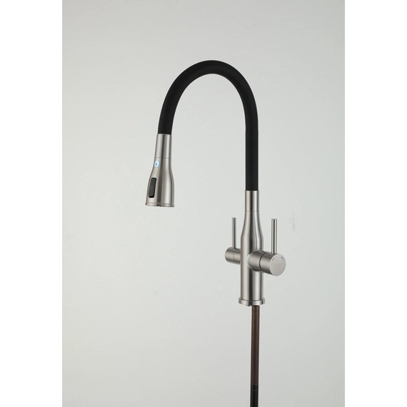 Смеситель для кухни Gappo G4399-65, сатин/черный - 13 Смеситель для кухни Gappo G4399-65, сатин/черный фото 13