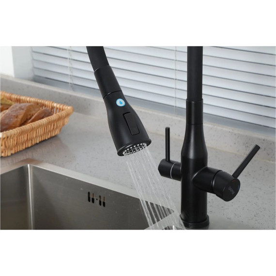 Смеситель для кухни Gappo G4399-66, черный фото 3