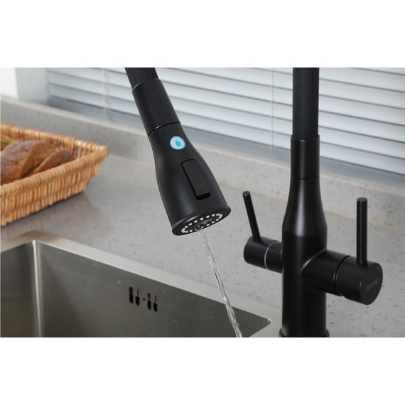 Смеситель для кухни Gappo G4399-66, черный фото 7