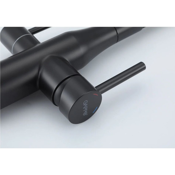 Смеситель для кухни Gappo G4399-66, черный фото 8