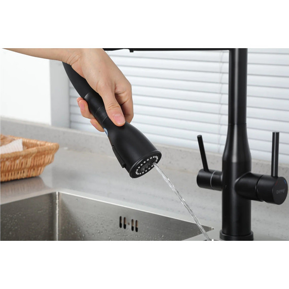Смеситель для кухни Gappo G4399-76, черный фото 8