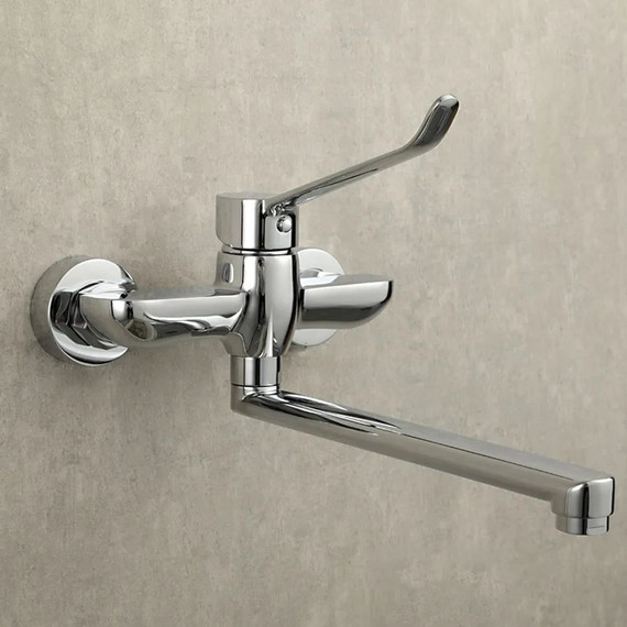 Смеситель для кухни с локтевой (хирургической) ручкой Gappo G4621 фото 5