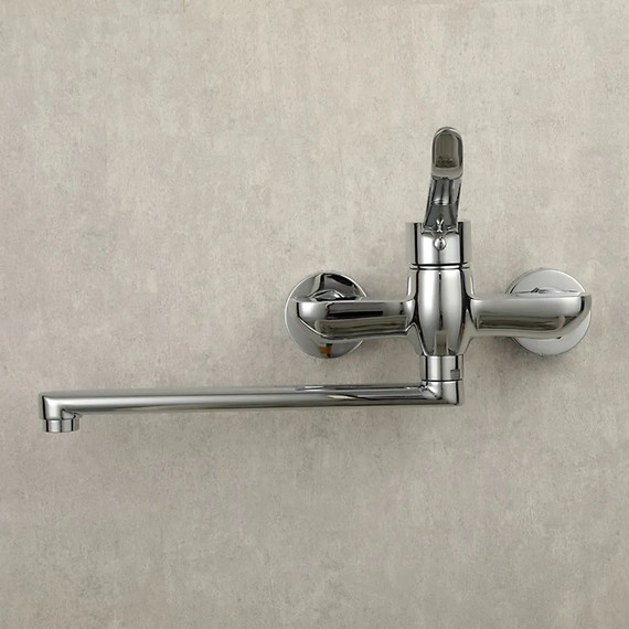 Смеситель для кухни с локтевой (хирургической) ручкой Gappo G4621 фото 7