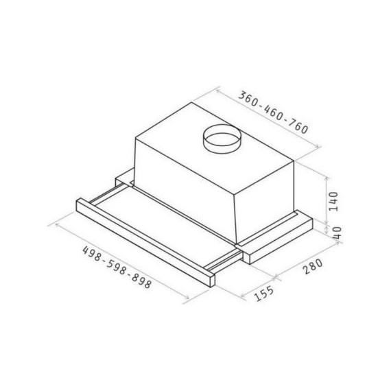 Вытяжка JET AIR AURORA LX/WH/F/50 - 3 Вытяжка JET AIR AURORA LX/WH/F/50 фото 3
