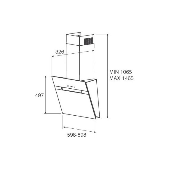 Вытяжка JET AIR BONNY BL 60 A - 3 Вытяжка JET AIR BONNY BL 60 A фото 3