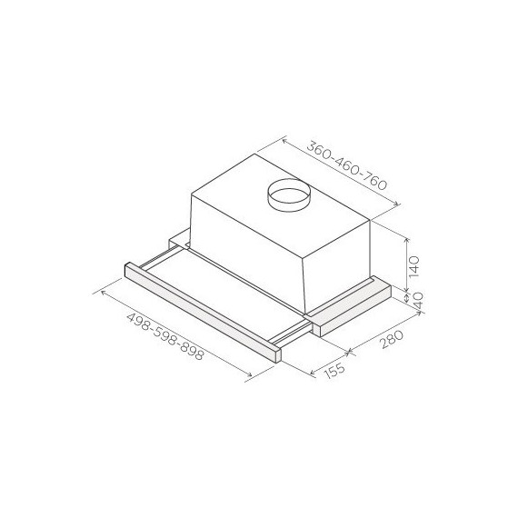 Вытяжка JET AIR ORION LX/GR/F/60/VT (чёрное стекло) - 3 Вытяжка JET AIR ORION LX/GR/F/60/VT (чёрное стекло) фото 3