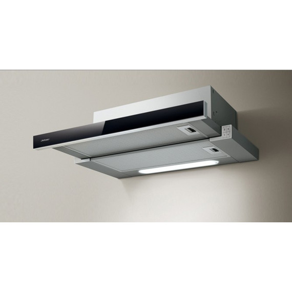 Вытяжка JET AIR ORION LX/GR/F/60/VT (чёрное стекло) - 2 Вытяжка JET AIR ORION LX/GR/F/60/VT (чёрное стекло) фото 2