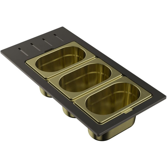 Контейнер для кухонной мойки Omoikiri DC-02-3 LG 4999080, светлое золото фото 