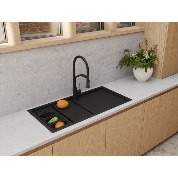 Контейнер для кухонной мойки Omoikiri DC-02-3 GB 4999079, графит фото 2