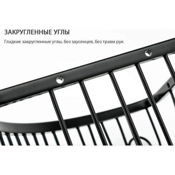 Полка угловая Gappo G331, цвет чёрный фото 4