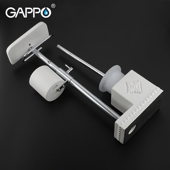 Стойка с держателем и ёршиком Gappo G902-1 - 6 Стойка с держателем и ёршиком Gappo G902-1 фото 6