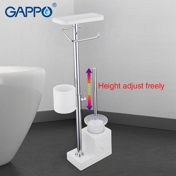 Стойка с держателем и ёршиком Gappo G902-1 - 7 Стойка с держателем и ёршиком Gappo G902-1 фото 7