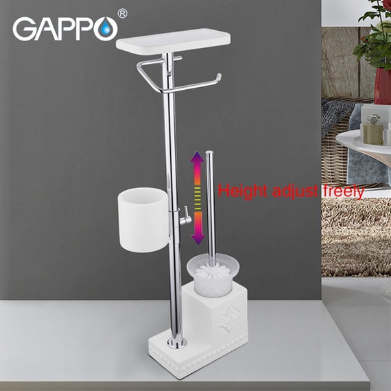 Стойка с держателем и ёршиком Gappo G902-1 - 8 Стойка с держателем и ёршиком Gappo G902-1 фото 8