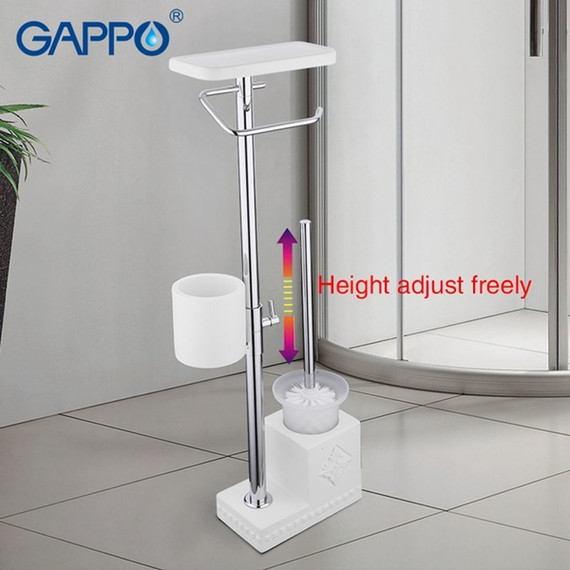 Стойка с держателем и ёршиком Gappo G902-1 - 9 Стойка с держателем и ёршиком Gappo G902-1 фото 9
