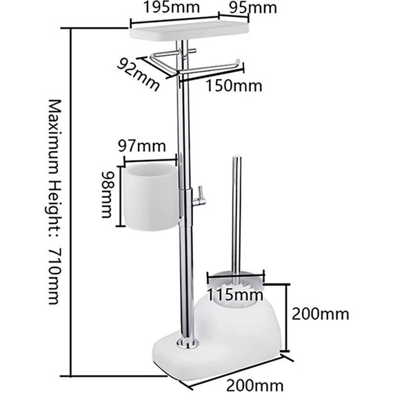 Стойка с держателем и ёршиком Gappo G902 фото 10
