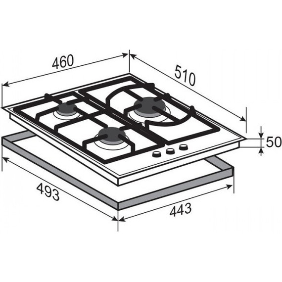Газовая варочная поверхность Zigmund & Shtain G 14.4 W фото 4