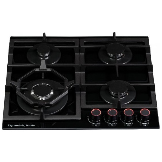 Газовая варочная поверхность Zigmund & Shtain MN 199.61 B (чёрное стекло) фото 2