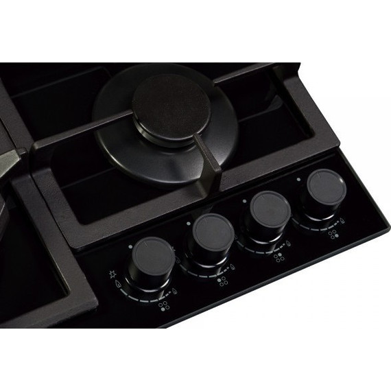 Газовая варочная поверхность Zigmund & Shtain MN 199.61 B (чёрное стекло) фото 4