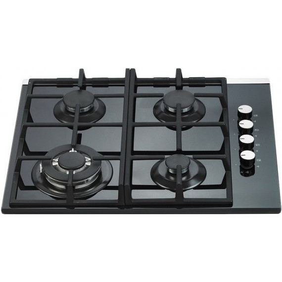 Газовая варочная поверхность Zigmund & Shtain MN 84.61 S (чёрное стекло) фото 2