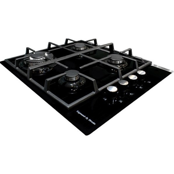 Газовая варочная поверхность Zigmund & Shtain MN 84.61 S (чёрное стекло) фото 4