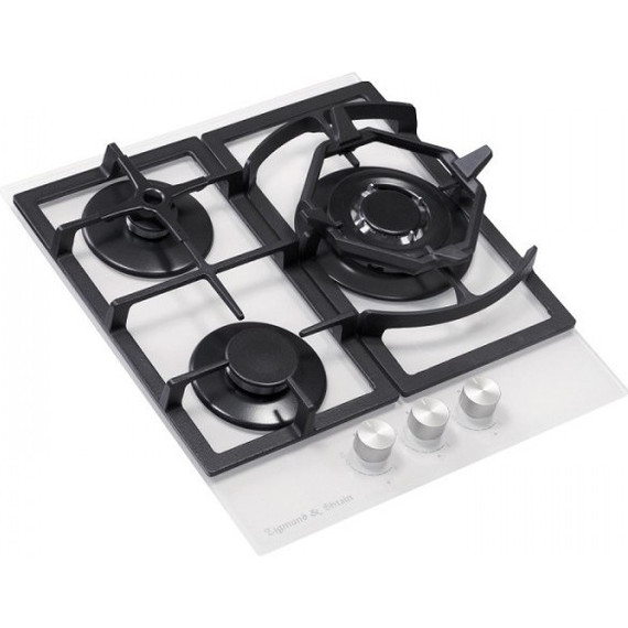 Газовая варочная поверхность Zigmund & Shtain M 26.4 W (белое стекло) фото 3