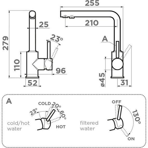 Смеситель для кухни Omoikiri Nakagawa 2 PLUS AZ 4994442, azur blue матовый фото 2