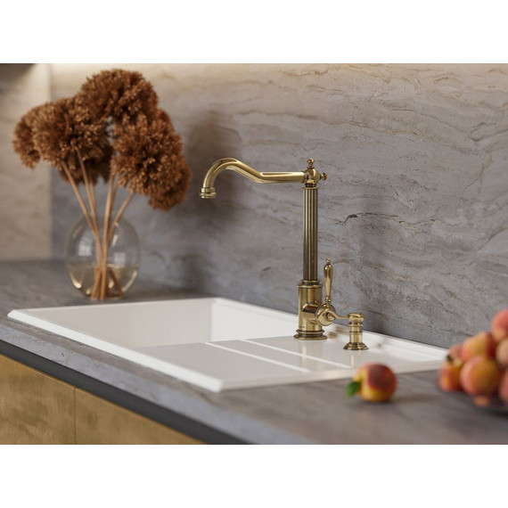 Смеситель для кухни Omoikiri Toshima AB 4994324, античная латунь фото 2