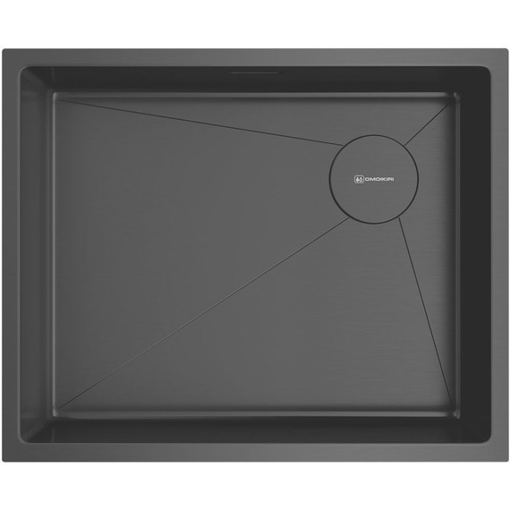 Мойка кухонная Omoikiri Taki 54-U/IF SIDE SF GB 1,2 мм 4997036, графит, Цвет производителя: графит фото 