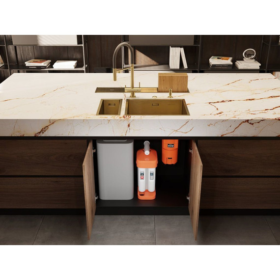 Мойка кухонная Omoikiri Taki 54-U/IF SIDE SF LG 1,2 мм 4997092, светлое золото, Цвет производителя: светлое золото фото 3