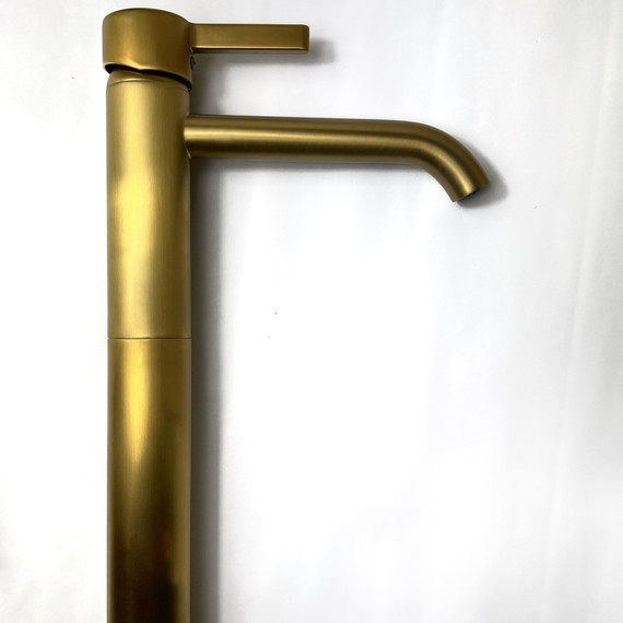 Смеситель для раковины высокий Paini Brera 74PJ205OLL, золото матовое фото 5