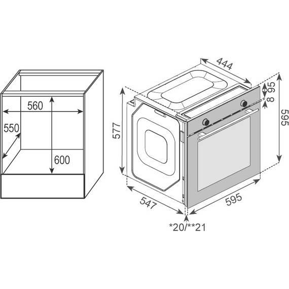 Электрический духовой шкаф Zigmund & Shtain E 156 B фото 5