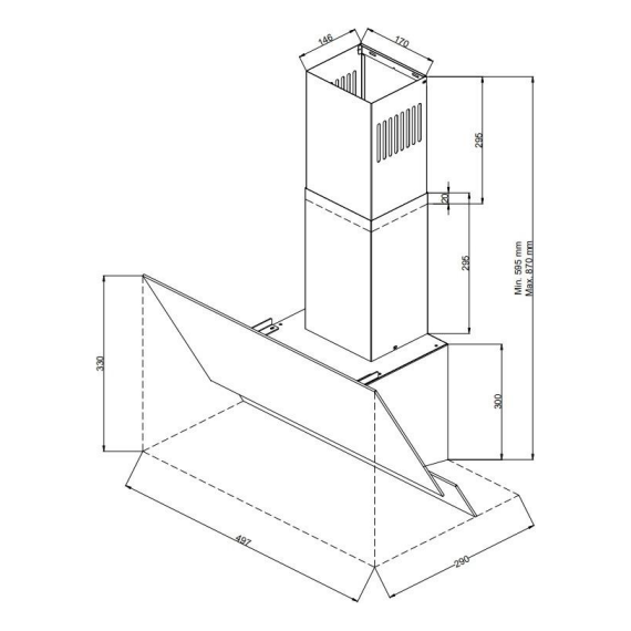 Вытяжка Zigmund & Shtain K 145.6 B фото 5